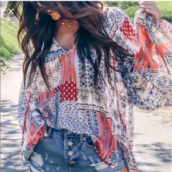 Vici by together Mixed print blouse - Picture 1 of 4